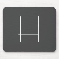 Monogram Own Name Initial Modern Minimalist Grey
