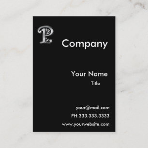 Monogram P business Cards