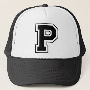 Monogram "P" Initial Trucker Hat