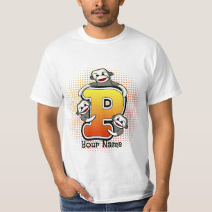 Monogram P Sock Monkey  T-Shirt