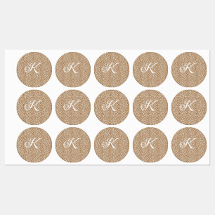 Monogram panther skin light brown pattern name let