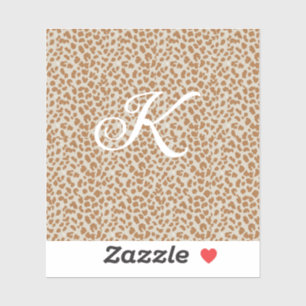 Monogram panther skin light brown pattern name let