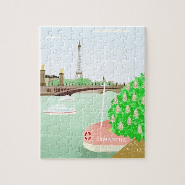 Monogram Paris Eifel Tower Puzzle with Gift Box (Vertical)