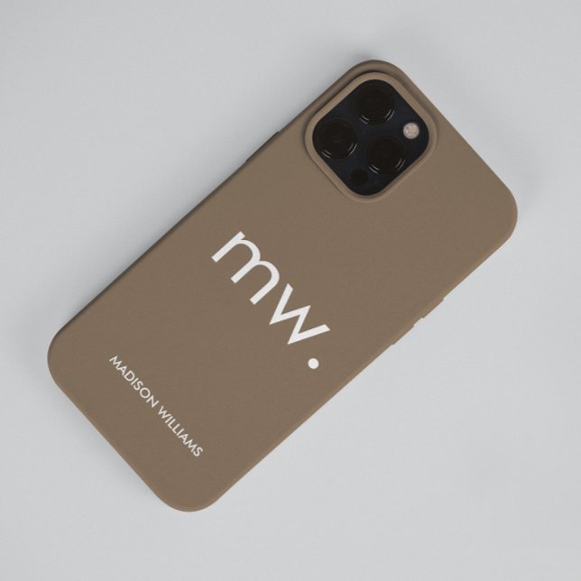 Monogram Pastel Elegant Feminine Minimalist Case- Case-Mate iPhone Case (Creator Uploaded)