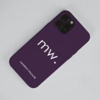 Monogram Pastel Elegant Feminine Minimalist Case-M