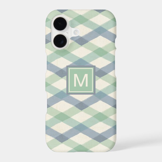 Monogram | Pastel Geometric Pattern (Back)