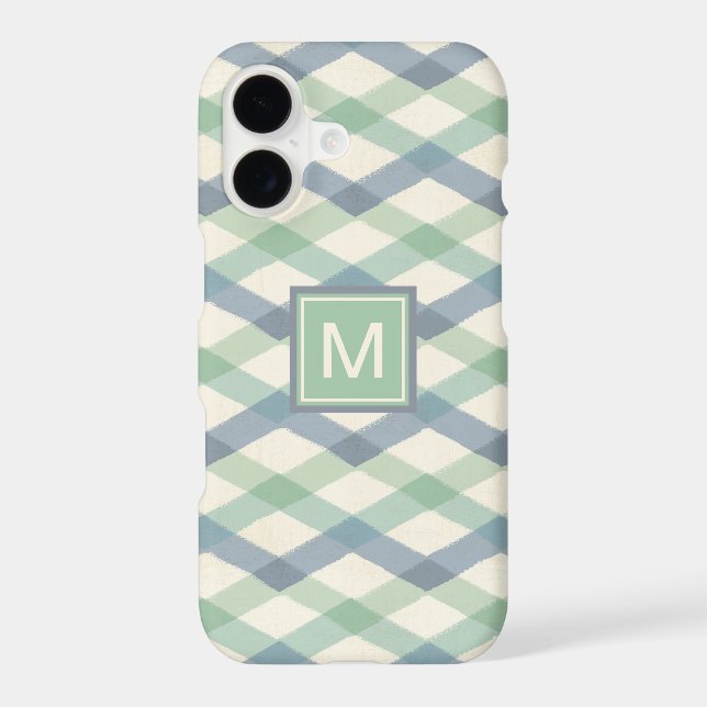 Monogram | Pastel Geometric Pattern (Back)