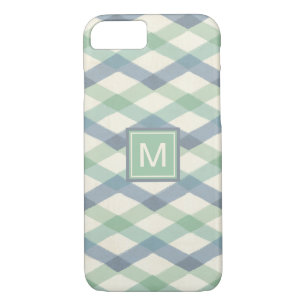 Monogram   Pastel Geometric Pattern iPhone 8/7 Case