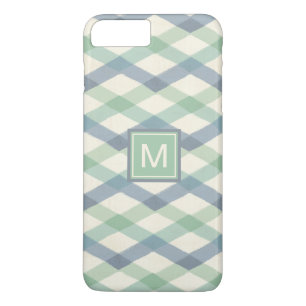 Monogram   Pastel Geometric Pattern iPhone 8 Plus/7 Plus Case