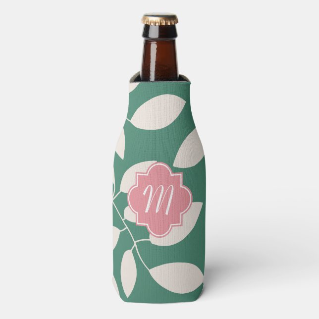 Monogram Pattern Bottle Cooler Cosy (Bottle Front)