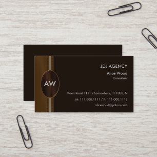 Monogram   Perfect Business Card