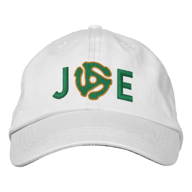 Monogram Personalise 45 spacer DJ embroidered cap (Front)