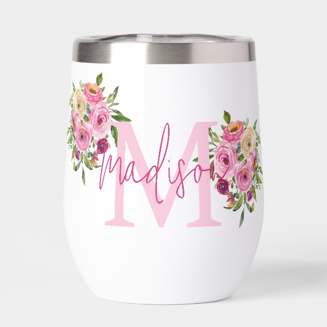 Monogram | Personalise | Watercolor | Floral  (Back)