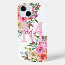 Monogram | Personalise | Watercolor | Floral 