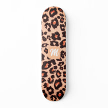 Monogram personalised cheetah-themed