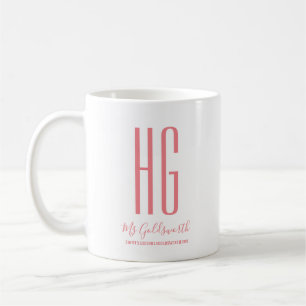 Monogram Personalised Coffee Mug