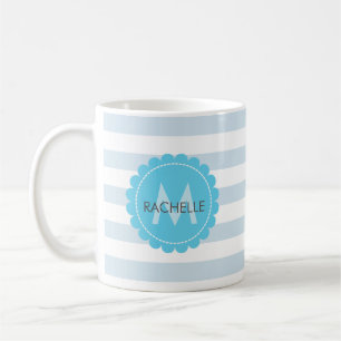 Monogram, personalised, custom mug with name