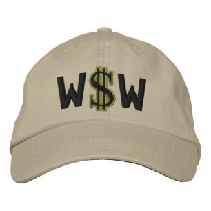 Monogram Personalised Dollar Sign Cash Embroidered Hat
