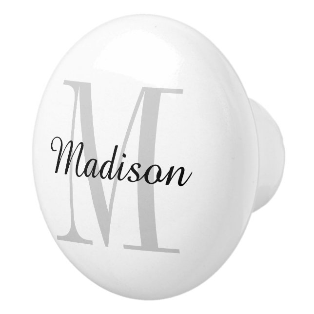 Monogram Personalised Drawer Knob (Right)