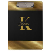 monogram personalised golden