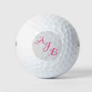 Monogram personalised golf balls