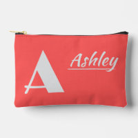 Monogram Personalised Initial and Name on Red