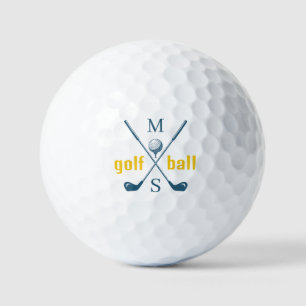 monogram . personalised logo golf balls