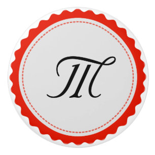 Monogram Personalised Modern #6 Ceramic Knob