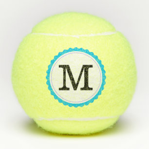 Monogram Personalised Modern #9 Tennis Balls