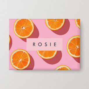 Monogram Personalised Orange Slice Pattern