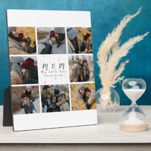 Monogram personalised Photo Collage Mother Family Plaque