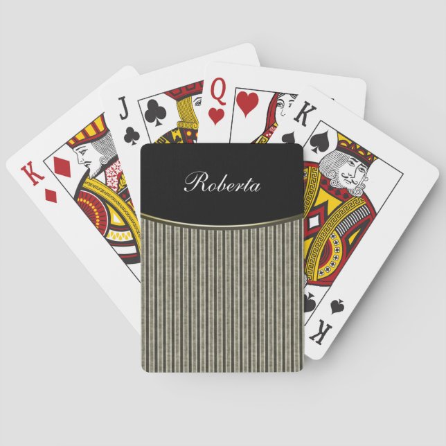 Monogram Personalised Playing Cards (Back)