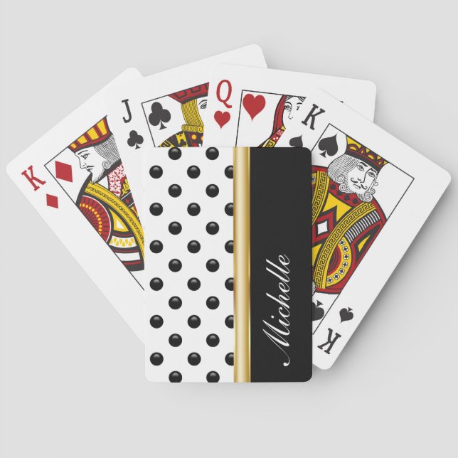 Monogram Personalised Playing Cards (Back)