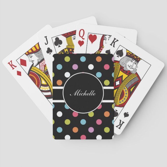 Monogram Personalised Playing Cards (Back)
