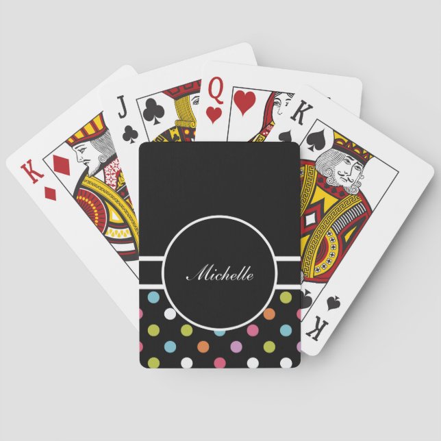 Monogram Personalised Playing Cards (Back)