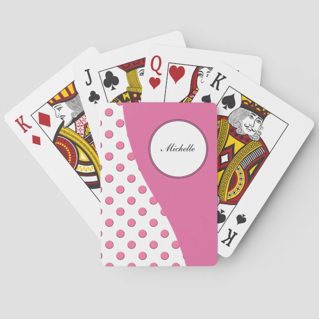 Monogram Personalised Playing Cards (Back)