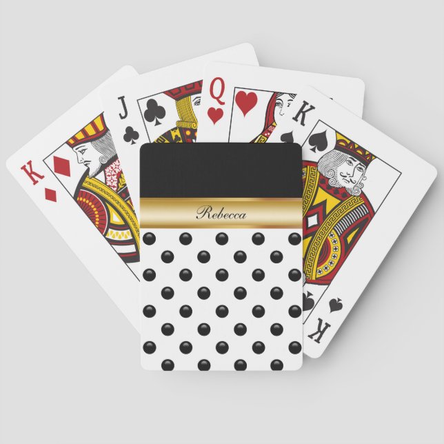 Monogram Personalised Playing Cards (Back)
