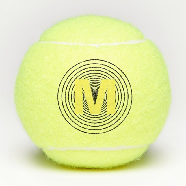 Monogram Personalised Tennis Balls (Front)