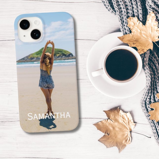 Monogram Photo Add your Photo Customise  Case-Mate iPhone Case (Photo on iPhone case for iPhone 16, 15, 14, 13, 12 cases)