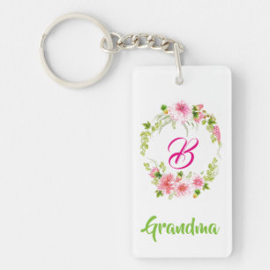 Monogram Photo Keychain