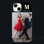 Monogram Photo Modern Personalised Name  Case-Mate iPhone 14 Case<br><div class="desc">Monogram Photo Modern Personalised Name Case Mate iPhone Case features your favourite photo and is personalised wit h your name and monogram. You can easily personalise your case using Zazzle's easy to use design tool.</div>