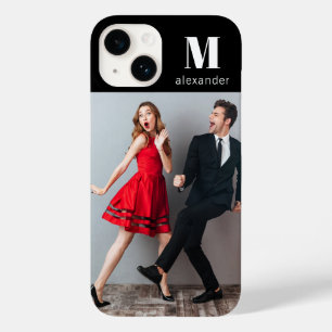 Monogram Photo Modern Personalised Name  Case-Mate iPhone 14 Case