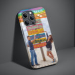 Monogram Photo Name Colourful Wave Trendy Modern Case-Mate iPhone 14 Case<br><div class="desc">Monogram Photo Name Colourful Wave Trendy Modern iPhone Smartphone Phone Cases features your favourite photo with your personalised names and monograms on a colourful wave accent. Perfect gift for Christmas,  birthday,  holidays,  best friends,  couples,  anniversary and more. Designed by ©Evco Studio www.zazzle.com/store/evcostudio</div>