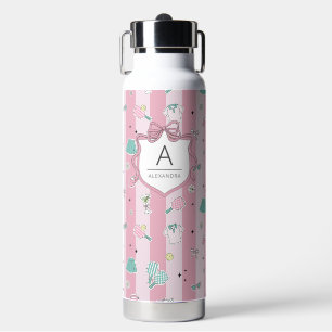 Monogram Pickleball Gift for Her Water Bottle