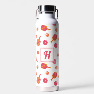 Monogram Pickleball Paddles and Balls Water Bottle