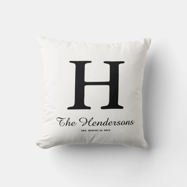 Monogram Pillow (Front)