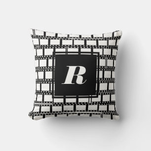 Monogram Pillow for Movie Lovers