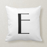 Monogram Pillows Letter E