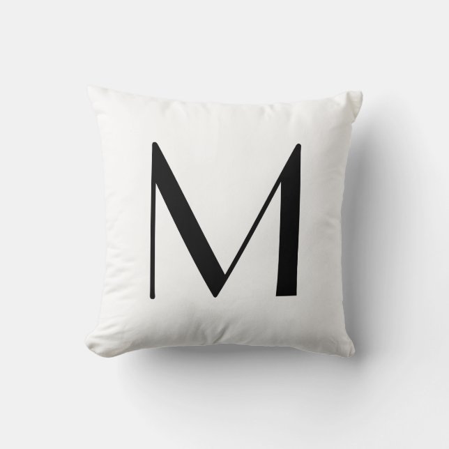Monogram Pillows Letter M (Front)
