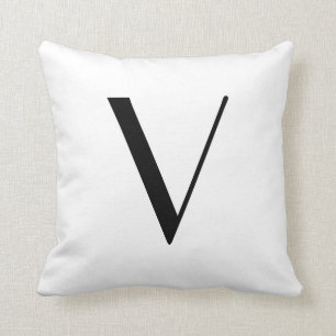 Monogram Pillows Letter V